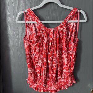 Paisley Halter Neck Tank Top